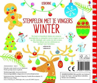 Stempelen met je vingers - Winter