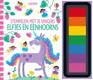 Stempelen met je vingers - Elfjes en eenhoorns