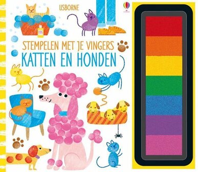 Stempelen met je vingers - Katten en Honden