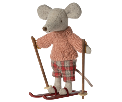 Maileg-Winter mouse with ski set, Big sister