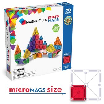 MAGNA-TILES&reg; Micro Mags 70 Piece Set