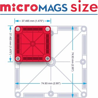 MAGNA-TILES&reg; Micro Mags 70 Piece Set