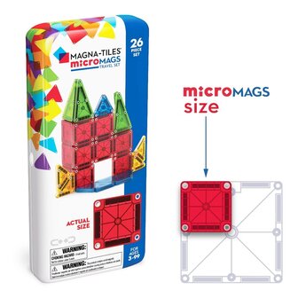 MAGNA-TILES&reg; Micro Mags Travel Set 26 Piece