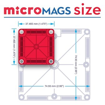 MAGNA-TILES&reg; Micro Mags Travel Set 26 Piece