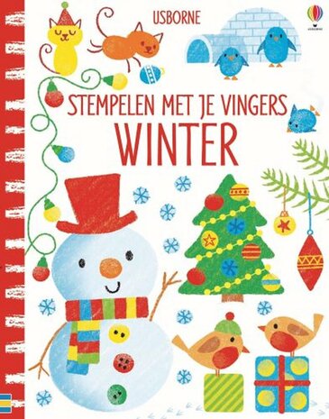 Stempelen met je vingers - Winter