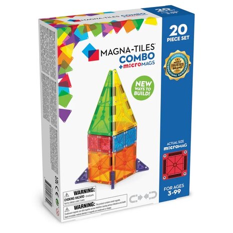  MAGNA-TILES® COMBO + microMAGS - 20pc. NEW!